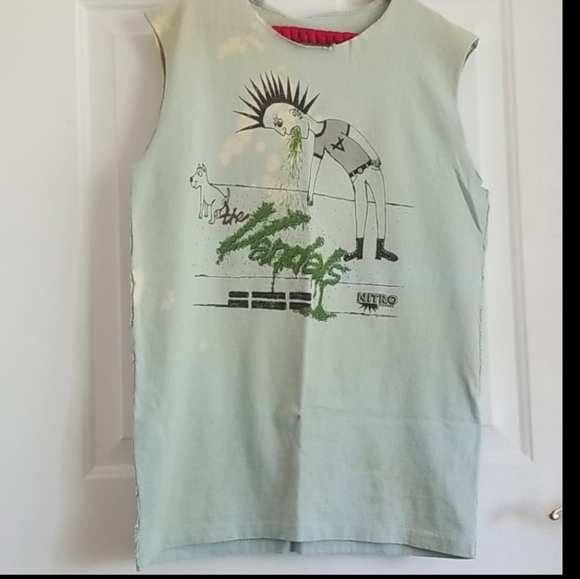 VANDALS One of a Kind Bleached Hand Stitched Shirt - Picture 2 of 16